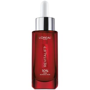 imageLOreal Paris Revitalift 10 Pure Glycolic Acid Face Serum Visibly Evens Tone ampamp Reduce Wrinkles Fragrance Free 10 fl oz 30ml