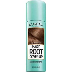 imageLOreal Paris Root Cover Up Temporary Gray Concealer Spray Dark Brown 2 Oz Pack of 2 Packaging May VaryLight Brown