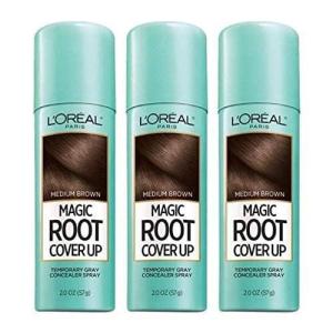 imageLOreal Paris Root Cover Up Temporary Gray Concealer Spray Dark Brown 2 Oz Pack of 2 Packaging May VaryMedium Brown
