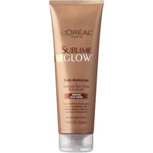 imageLOreal Paris Sublime Bronze Glow Daily Moisturizer and Natural Skin Tone Enhancer Medium Skin Tones 8 fl Oz