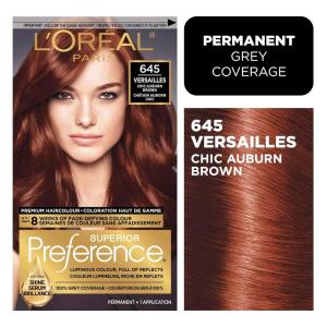 imageLOreal Paris Superior Preference FadeDefying  Shine Permanent Hair Color 6AM Light Amber Brown Pack of 1 Hair Dye6AB Chic Auburn Brown