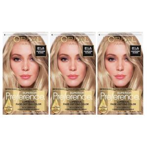 imageLOreal Paris Superior Preference Luminous FadeDefying Permanent Hair Color Hair Dye For Up to 9 Weeks of Radiance Golden Reddish Blonde 9GR 1 Hair Dye Kit85A Champagne Blonde