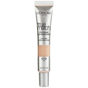 imageLOreal Paris True Match Eye Cream in a Concealer 05 hyaluronic acid Fair N12 04 fl ozFair C12