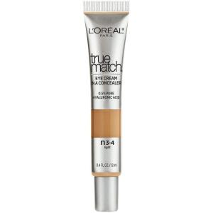 imageLOreal Paris True Match Eye Cream in a Concealer 05 hyaluronic acid Fair N12 04 fl ozLight N34