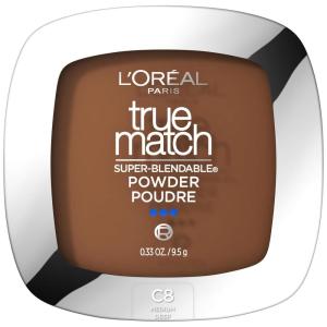 imageLOreal Paris True Match Super Blendable Oil Free Foundation Powder C8 Medium Deep 033 oz Packaging May VaryC8 Medium Deep