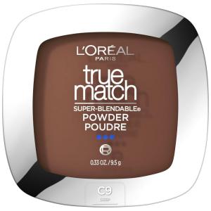 imageLOreal Paris True Match Super Blendable Oil Free Foundation Powder C8 Medium Deep 033 oz Packaging May VaryC9 Deep