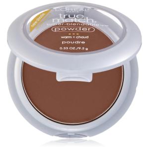 imageLOreal Paris True Match Super Blendable Oil Free Foundation Powder C8 Medium Deep 033 oz Packaging May VaryDeep Golden