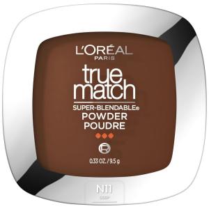 imageLOreal Paris True Match Super Blendable Oil Free Foundation Powder C8 Medium Deep 033 oz Packaging May VaryN11 Deep
