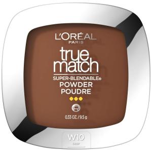 imageLOreal Paris True Match Super Blendable Oil Free Foundation Powder C8 Medium Deep 033 oz Packaging May VaryW10 Deep