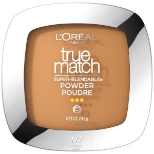 imageLOreal Paris True Match Super Blendable Oil Free Foundation Powder C8 Medium Deep 033 oz Packaging May VaryW7 Medium Deep