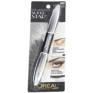 imageLOreal Paris Cosmetics Voluminous Superstar Mascara Washable Blackest Black 041 Fl Oz 1 CountBlack