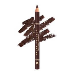 imageLOreal Paris Haute Couleur Kohl Eyeliner Pencil Intense Eye Liner Color with Smooth GelLike Formula Up To 12HR Eye Makeup Wear 110 Black Silk120 BROWN LEATHER
