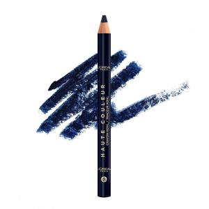 imageLOreal Paris Haute Couleur Kohl Eyeliner Pencil Intense Eye Liner Color with Smooth GelLike Formula Up To 12HR Eye Makeup Wear 110 Black Silk130 BLUE SUEDE