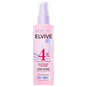 imageLOreal Paris Elvive Glycolic  Gloss High Shine LeaveIn Hair Serum Smooths Dull Porous Hair Into HighShine Glossy Hair 44 Fl Oz