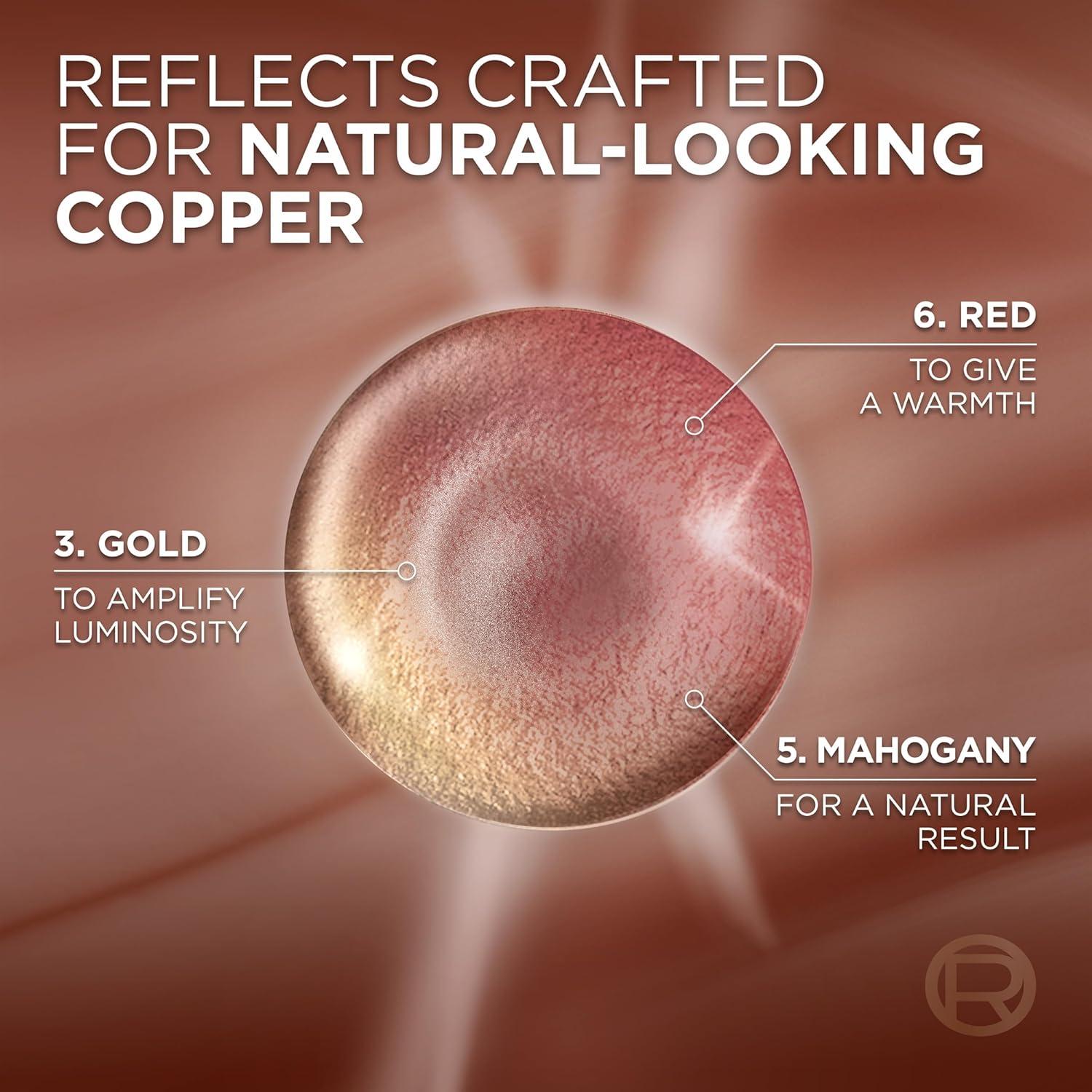 imageLOreal Paris Excellence Universal Nudes Permanent Hair Color Ammonia Free Hair Dye for Gray Hair Coverage 7N Natural Dark Blonde 1 Kit Pack of 2Core Natural Copper