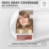 imageLOreal Paris Excellence Universal Nudes Permanent Hair Color Ammonia Free Hair Dye for Gray Hair Coverage 7N Natural Dark Blonde 1 Kit Pack of 27N Natural Dark Blonde