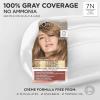 imageLOreal Paris Excellence Universal Nudes Permanent Hair Color Ammonia Free Hair Dye for Gray Hair Coverage 7N Natural Dark Blonde 1 Kit Pack of 27N Natural Dark Blonde