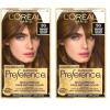 imageLOreal Paris Superior Preference Luminous FadeDefying Permanent Hair Color Hair Dye For Up to 9 Weeks of Radiance 6AM Light Amber Brown 1 Kit Pack of 25G Medium Golden Brown