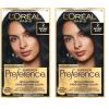 imageLOreal Paris Superior Preference Luminous FadeDefying Permanent Hair Color Hair Dye For Up to 9 Weeks of Radiance 6AM Light Amber Brown 1 Kit Pack of 202 Natural Black