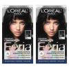 imageLOreal Paris Feria MultiFaceted Shimmering Permanent Hair Color High Intensity Hair Dye for 3X Highlights 515 Chocolate Glaze 1 Kit10 Jet Black Blackest Black