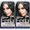 imageLOreal Paris Feria MultiFaceted Shimmering Permanent Hair Color High Intensity Hair Dye for 3X Highlights 515 Chocolate Glaze 1 Kit20 Black Leather Natural Black