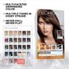 imageLOreal Paris Feria MultiFaceted Shimmering Permanent Hair Color High Intensity Hair Dye for 3X Highlights 515 Chocolate Glaze 1 Kit21 Starry Night Bright Black