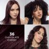 imageLOreal Paris Feria MultiFaceted Shimmering Permanent Hair Color High Intensity Hair Dye for 3X Highlights 515 Chocolate Glaze 1 Kit36 Deep Burgundy Brown