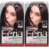 imageLOreal Paris Feria MultiFaceted Shimmering Permanent Hair Color High Intensity Hair Dye for 3X Highlights 515 Chocolate Glaze 1 Kit36 Deep Burgundy Brown