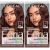 imageLOreal Paris Feria MultiFaceted Shimmering Permanent Hair Color High Intensity Hair Dye for 3X Highlights 515 Chocolate Glaze 1 Kit515 Chocolate Glaze
