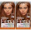 imageLOreal Paris Feria MultiFaceted Shimmering Permanent Hair Color High Intensity Hair Dye for 3X Highlights 515 Chocolate Glaze 1 Kit54 Spiced Copper