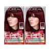 imageLOreal Paris Feria MultiFaceted Shimmering Permanent Hair Color High Intensity Hair Dye for 3X Highlights 515 Chocolate Glaze 1 KitR48 Red Velvet Intense Deep Auburn