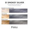 imageLOreal Paris Feria MultiFaceted Shimmering Permanent Hair Color High Intensity Hair Dye for 3X Highlights 515 Chocolate Glaze 1 KitS1 Smokey Silver