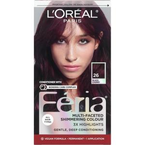 imageLOreal Paris Feria MultiFaceted Shimmering Permanent Hair Color High Intensity Hair Dye for 3X Highlights 515 Chocolate Glaze 1 Kit26 Black Chery Deepest Magenta
