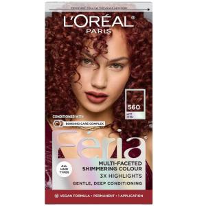 imageLOreal Paris Feria MultiFaceted Shimmering Permanent Hair Color High Intensity Hair Dye for 3X Highlights 515 Chocolate Glaze 1 Kit560 Hot Chili